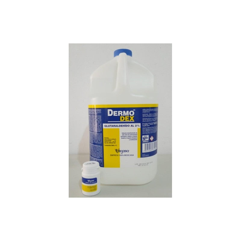 Dermo Dex Desinfectantes Glutaraldehído al 2%. Con activador en polvo