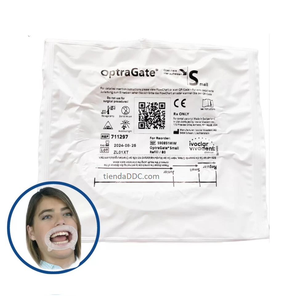 Tienda DDC - IVOCLAR - RESTA - Optragate Separador Para Labios Y Mejillas Regular Caja Master 40 pzas | TiendaDDC.com