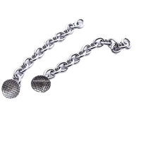 Botón con Cadena con malla