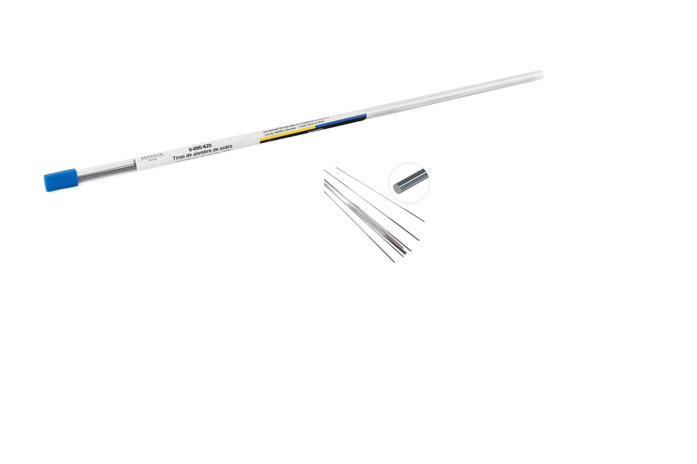 Alambre En Tira Redondo Borgatta .36 Tubo Con 20pz