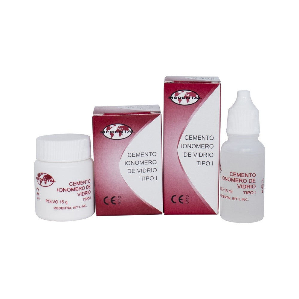 Kit De Cemento Dental Ionómero De Vidrio Tipo 1 Medental