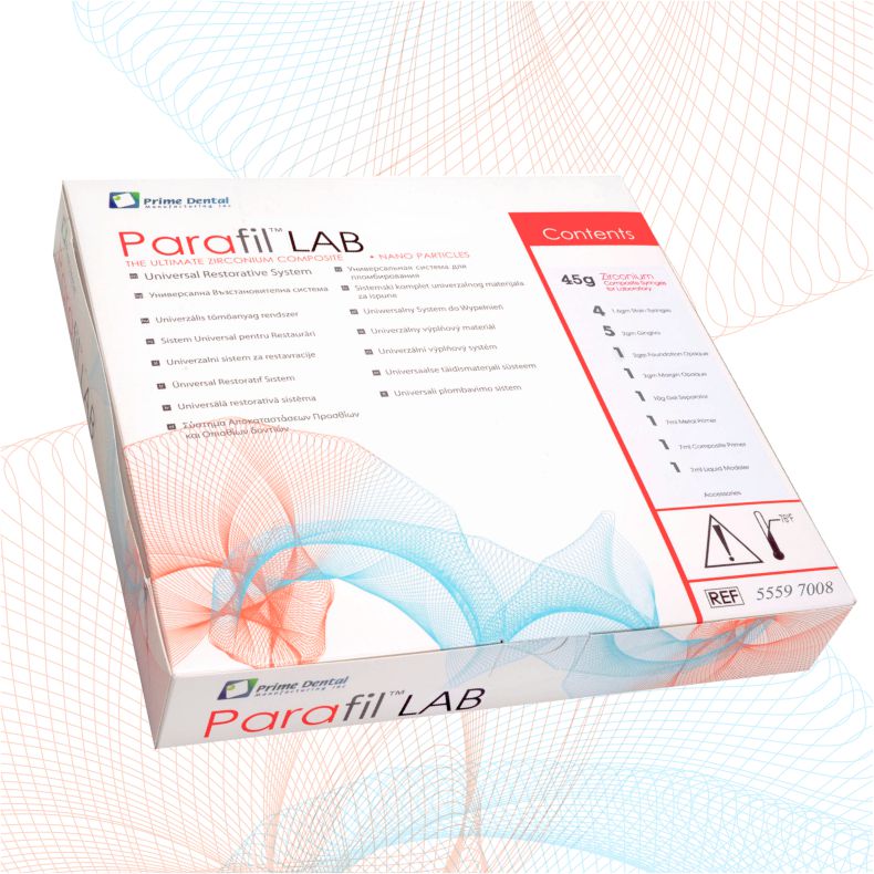 Kit De Resina Dental Parafil Lab 10 Jeringas + 15 Stains