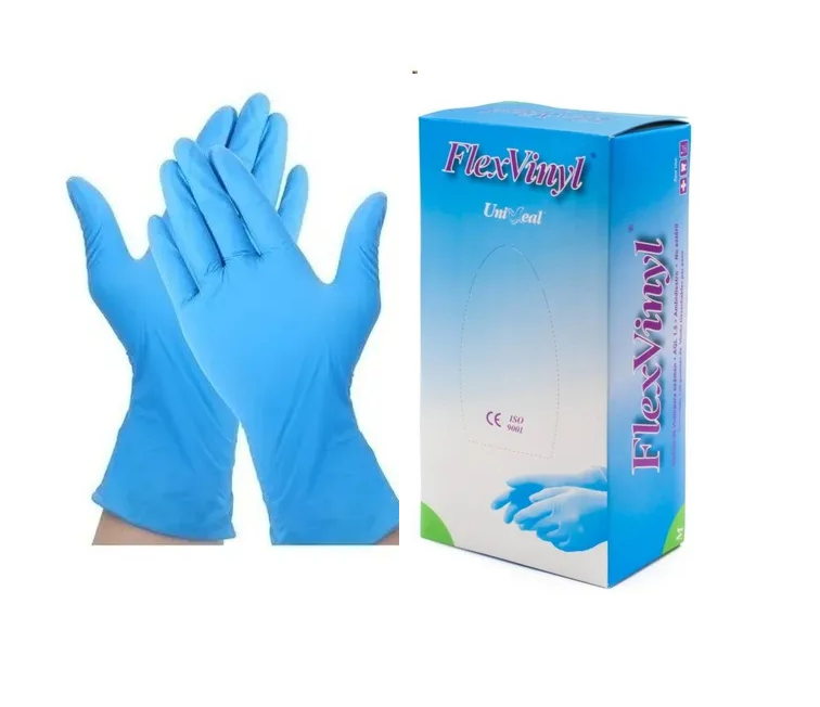Guante Flexvinyl Azul Uniseal