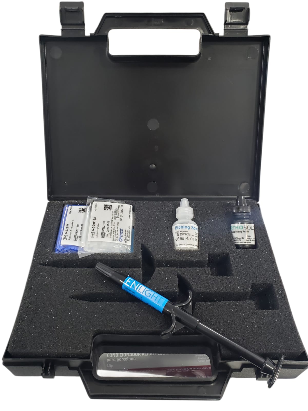 Tienda DDC - ORMCO - ORTO - Estuche Resina Enlight 1 jeringa + Adhesivo Ormco + Ácido Ormco | TiendaDDC.com