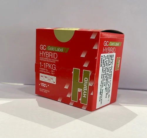 Cemento de ionómero de vidrio híbrido GC Gold Label