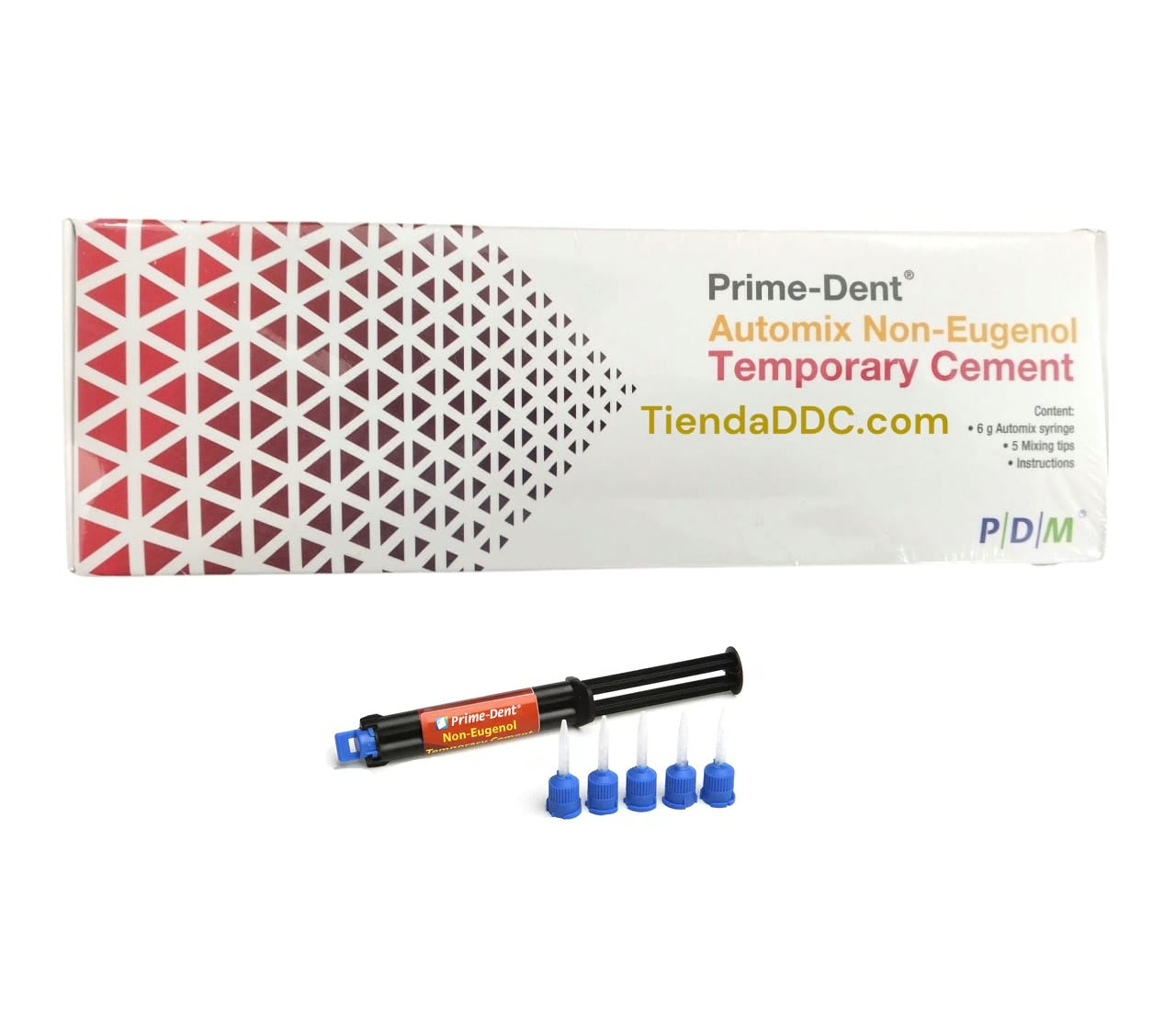 CEMENTO TEMPORAL SIN EUGENOL RESINA DUAL Prime Dent