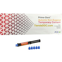 CEMENTO TEMPORAL SIN EUGENOL RESINA DUAL Prime Dent