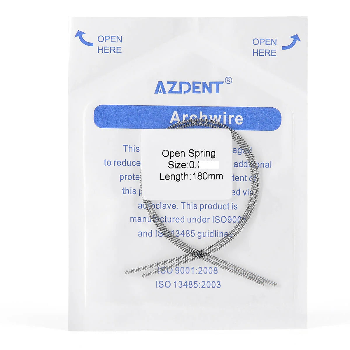 Resorte Helicoidal Abierto Dental Open Colin 180mm