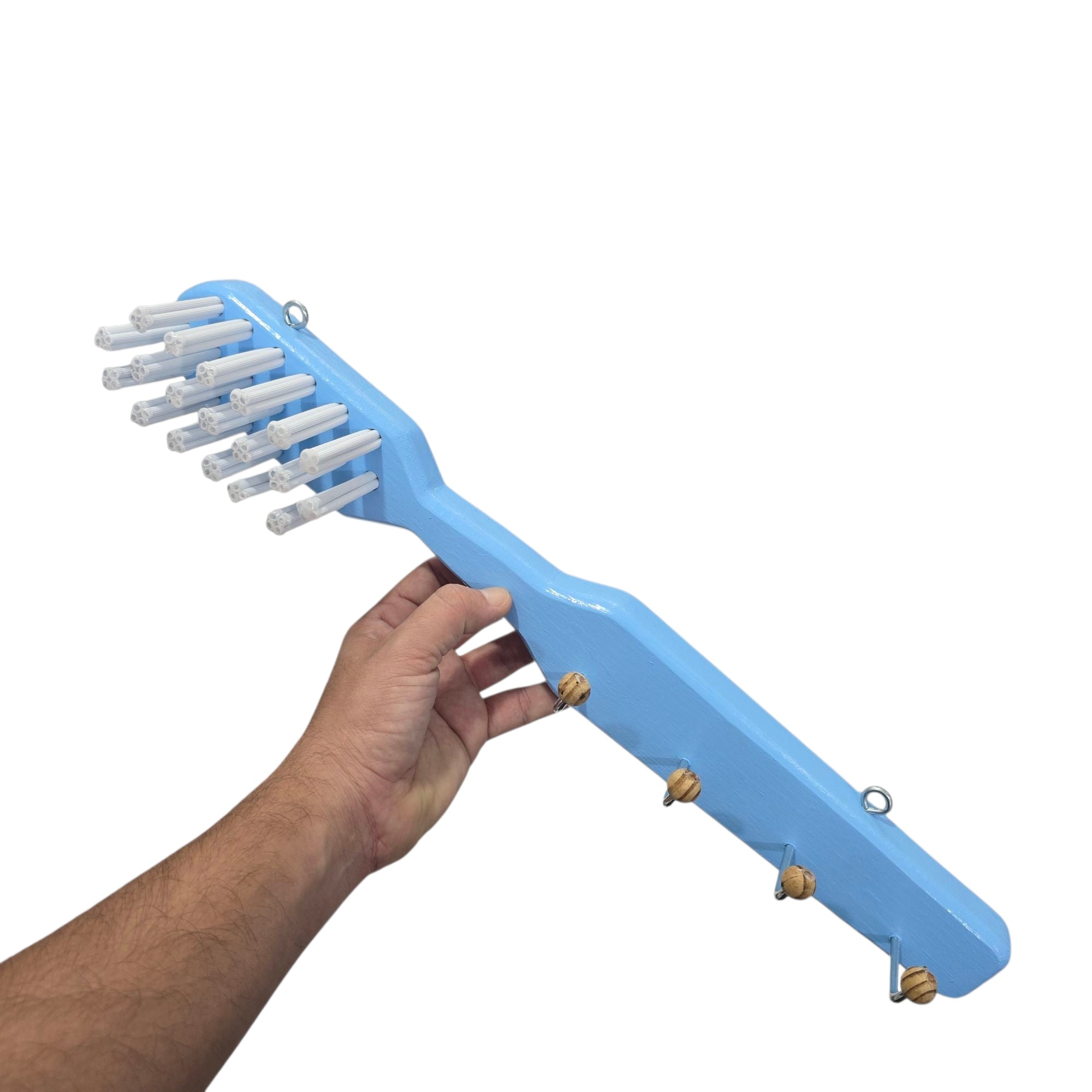 Cepillo Gigante de madera perchero  para clínica detnal