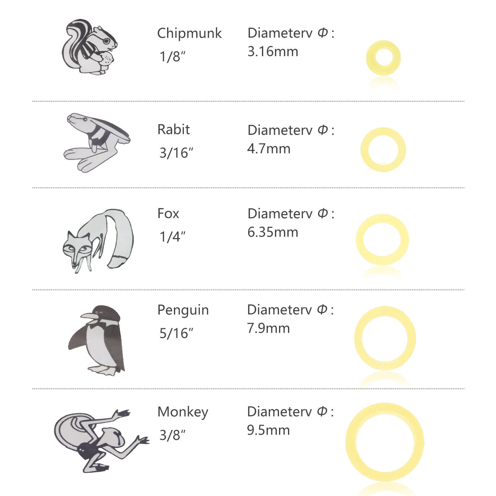 LIGAS INTRAORAL ELASTICS PENGUIN