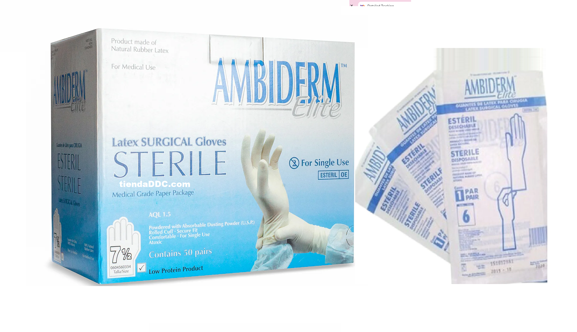 Guante De Látex Ambiderm Elite esteril