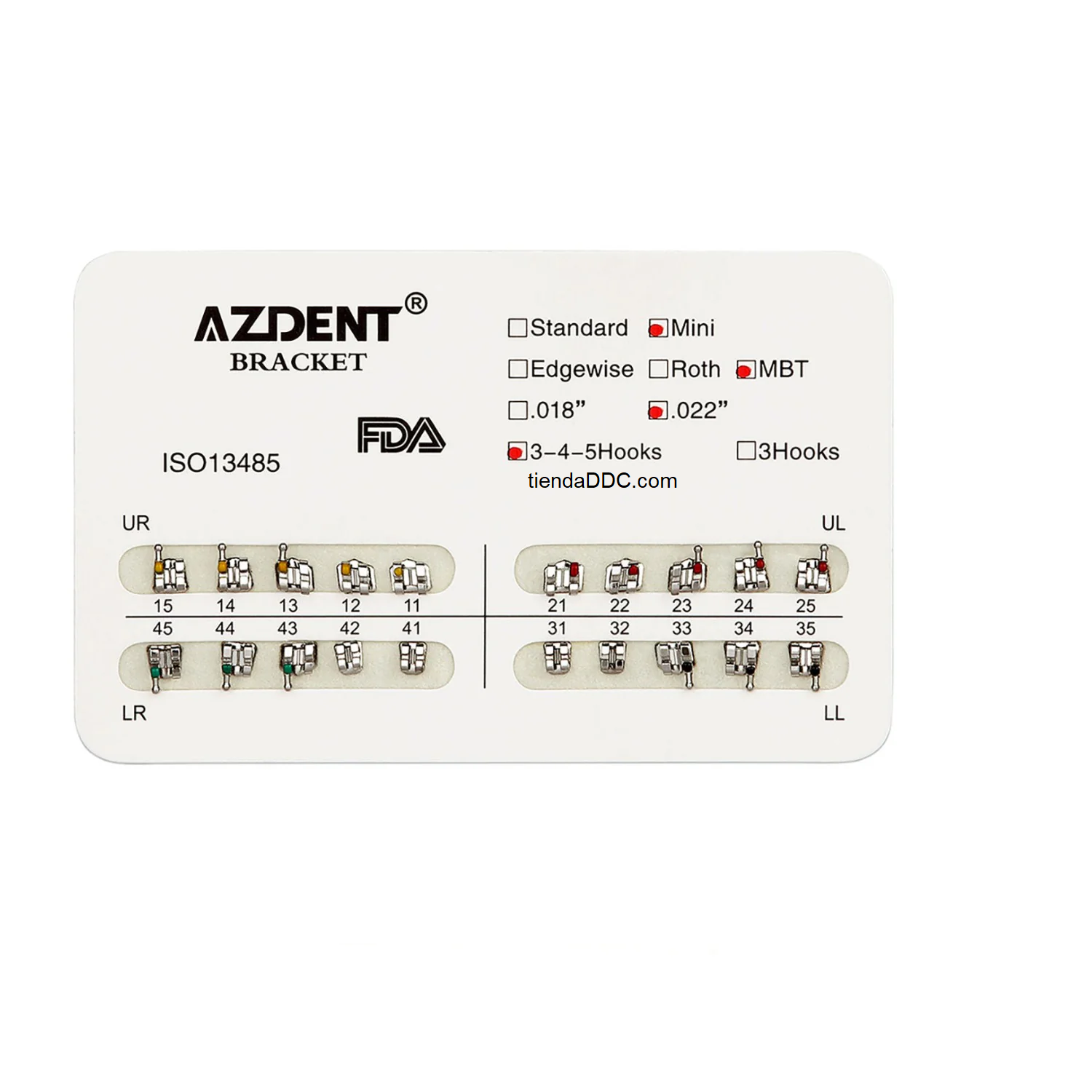 Brackets Azdent Mini Mbt .022