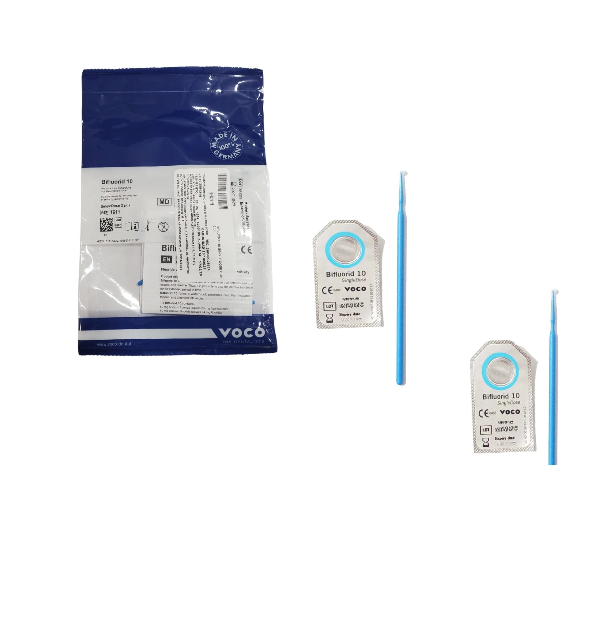 Tienda DDC - VOCO - CLINICA - Bifluorid 10 Voco Desensibilizante Singledose 2 sobres | TiendaDDC.com