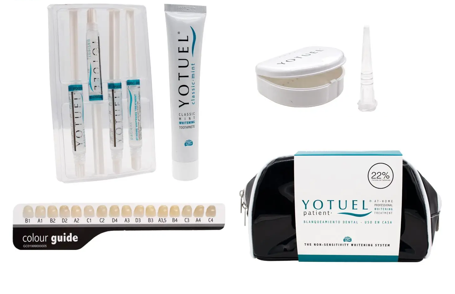 4 Jeringas Yotuel Blanqueamiento 22% Con Portaguarda