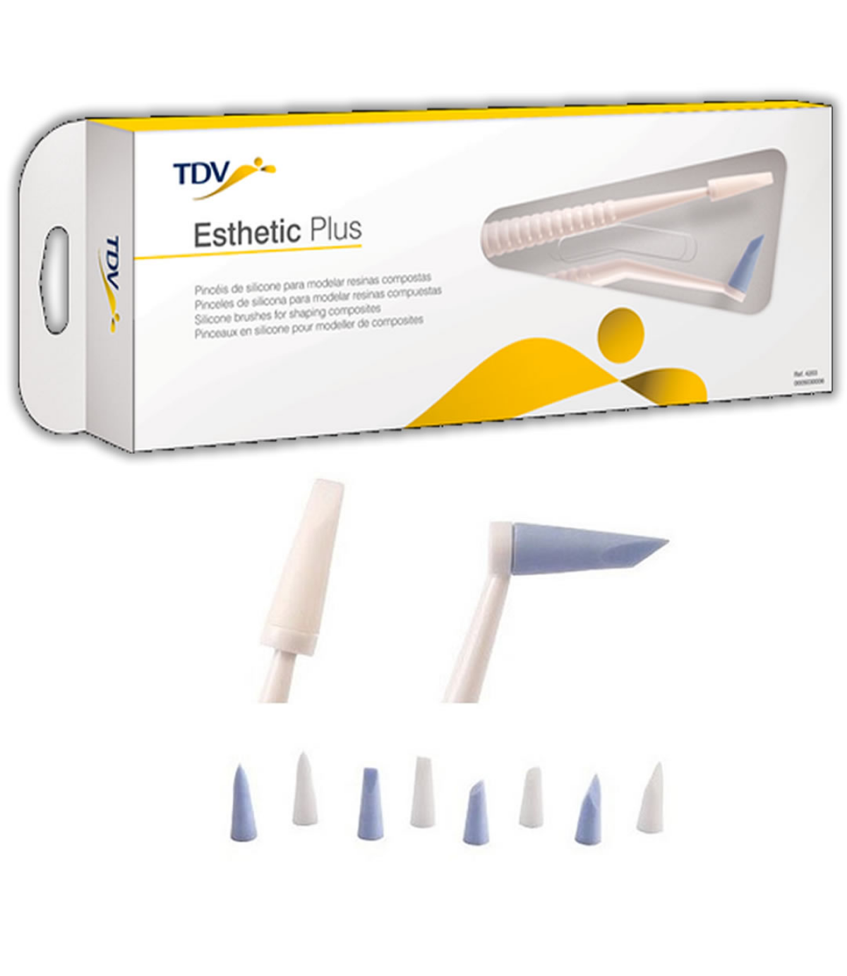 pinceles de silicona para resina Esthetic Plus