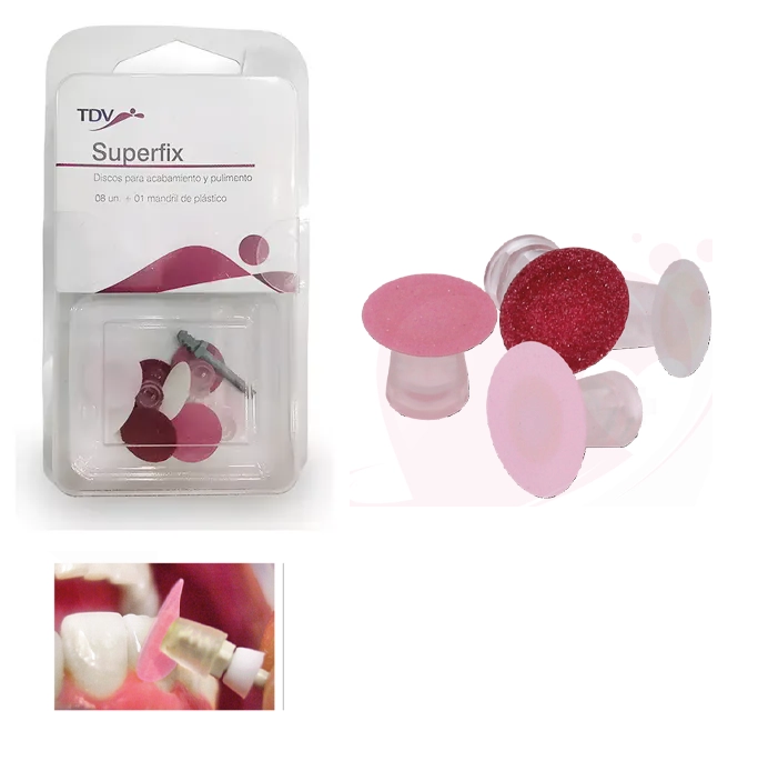 7897990326813 - TDV - RESINAS - Superfix Discos Pulido denta resina 8u + 1 madril Tdv Shofu | TiendaDDC.com