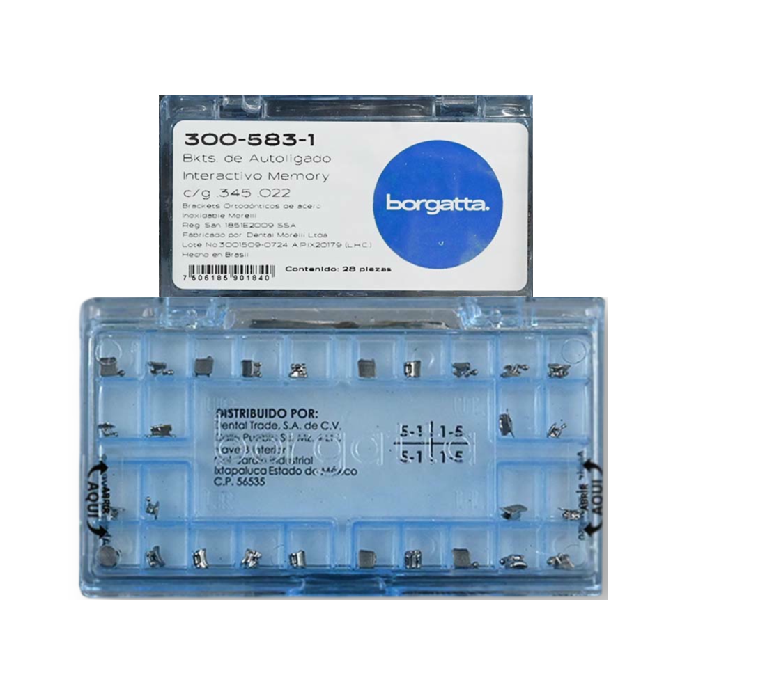 7506185901864 - BORGATTA - ORTO - bracket autoligado interactivo Memory Roth .022 borgatta | TiendaDDC.com