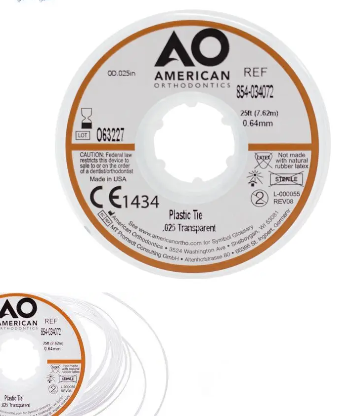Tienda DDC - AMERICAN ORTHODONTICS - ORTO - HILO ELÁSTICO TRANSPARENTE .025 AO | TiendaDDC.com
