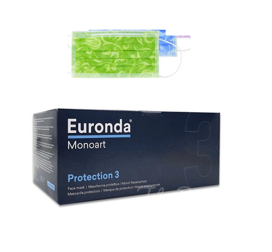 Tienda DDC - Euronda - CLINICA - Cubrebocas Euronda Monoart Protection 3 - 50 pzas | TiendaDDC.com