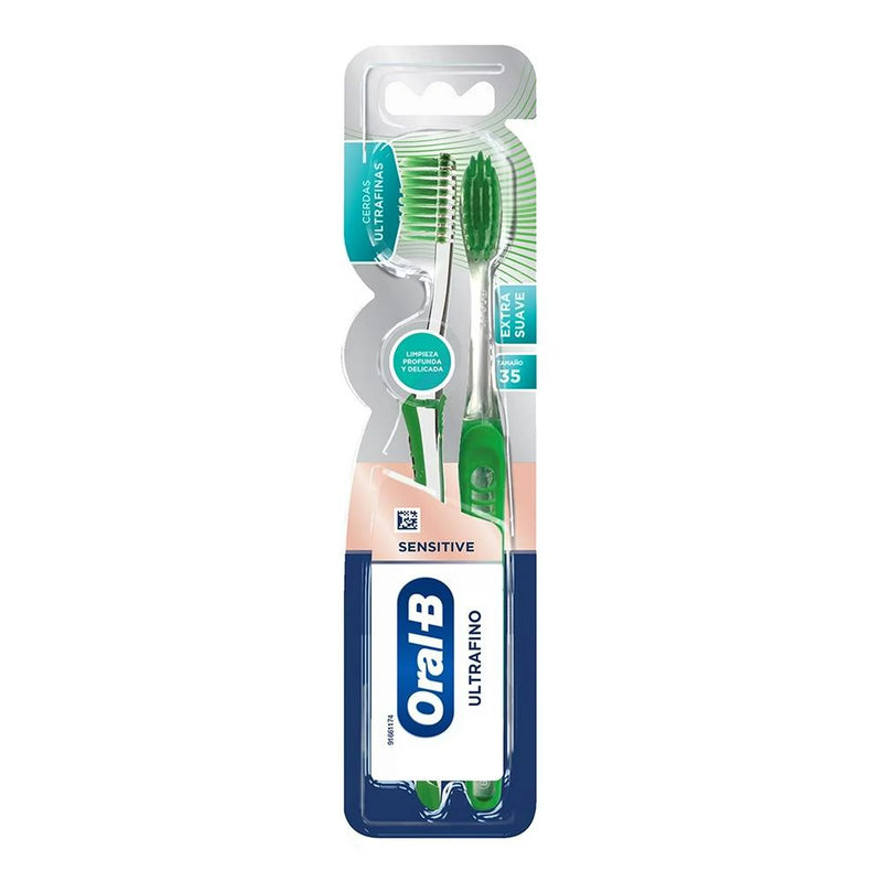 CEPILLO DENTAL SENSIVITE ULTRAFINO CON 2pz Oral-B