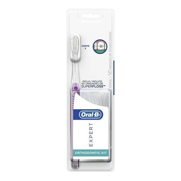 CEPILLO EXPERT ORTODONCIA CON HILOS SUPERFLOSS para Brakets Oral-b