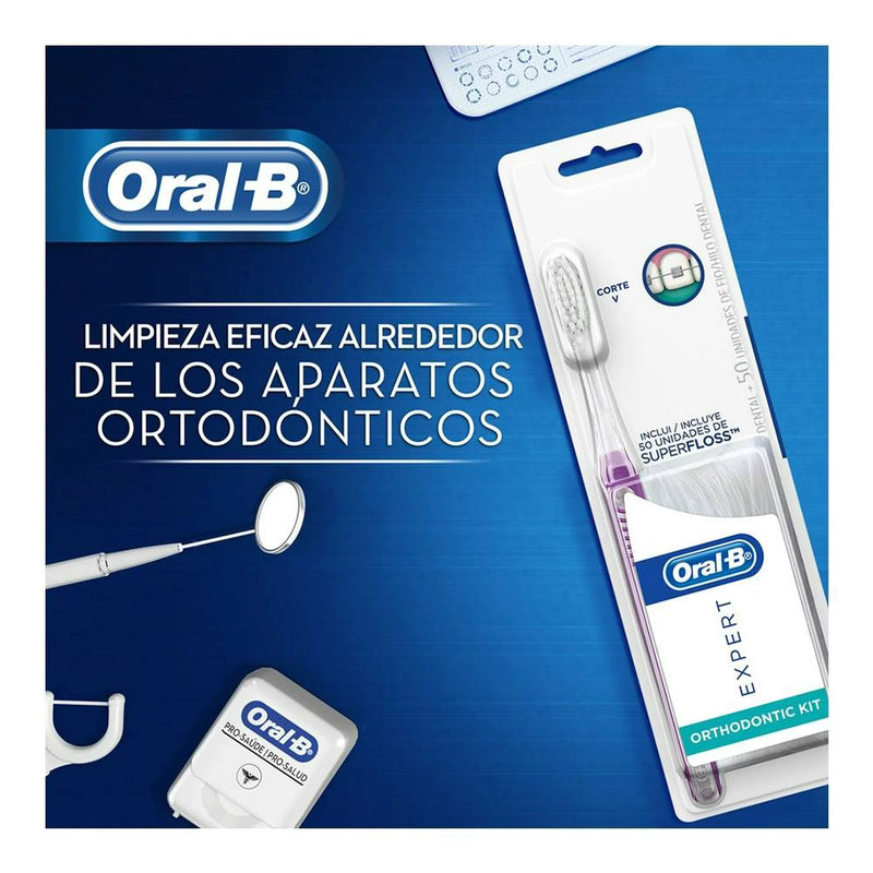 CEPILLO EXPERT ORTODONCIA CON HILOS SUPERFLOSS para Brakets Oral-b