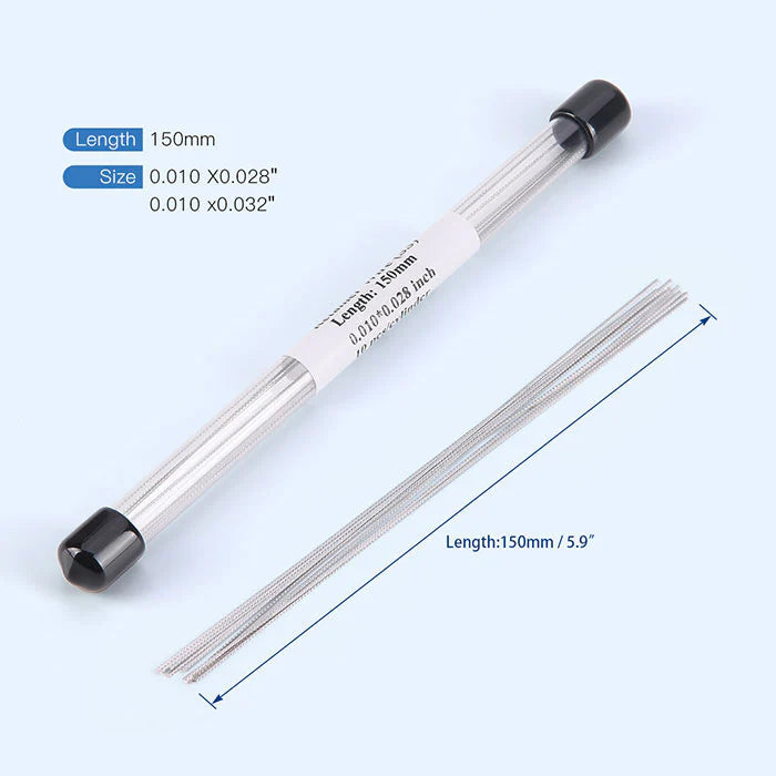Alambre Retenedor lingual plano 10pz