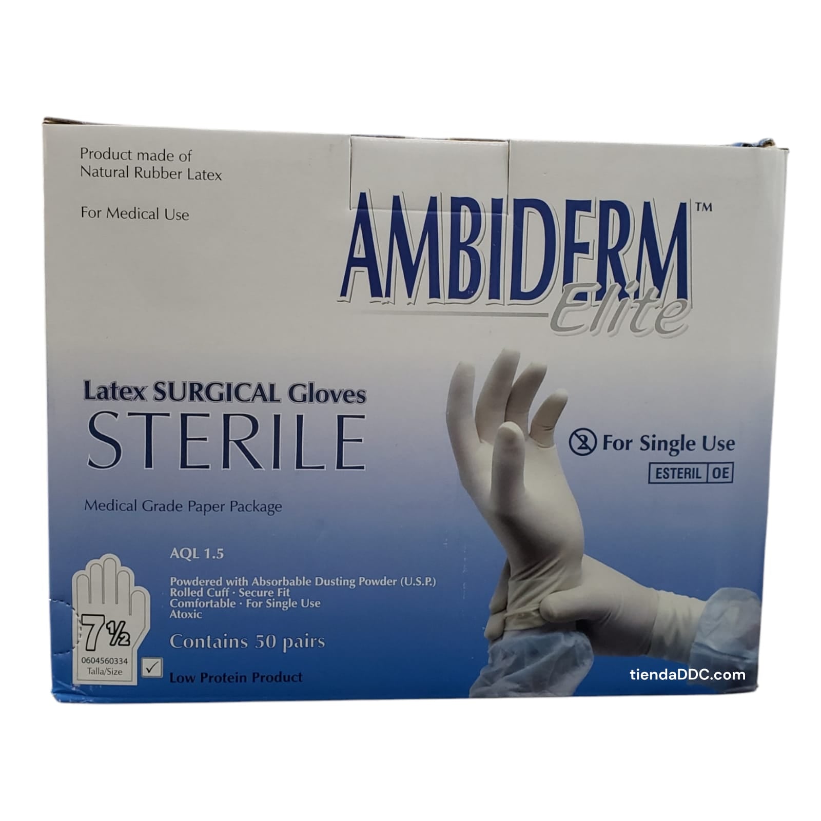 Guante De Látex Ambiderm Elite esteril