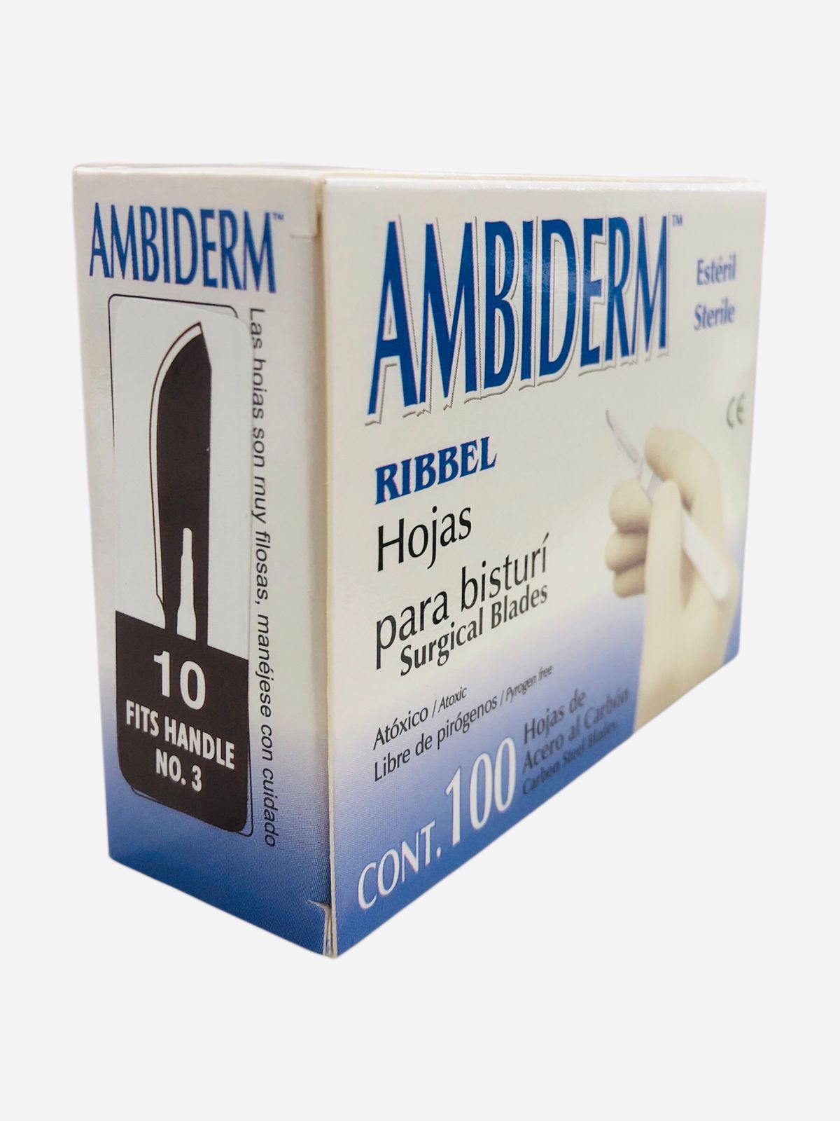 HOJA PARA BISTURI Ambiderm Mango No.3