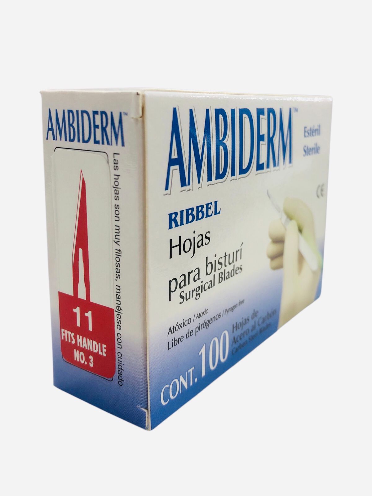 HOJA PARA BISTURI Ambiderm Mango No.3