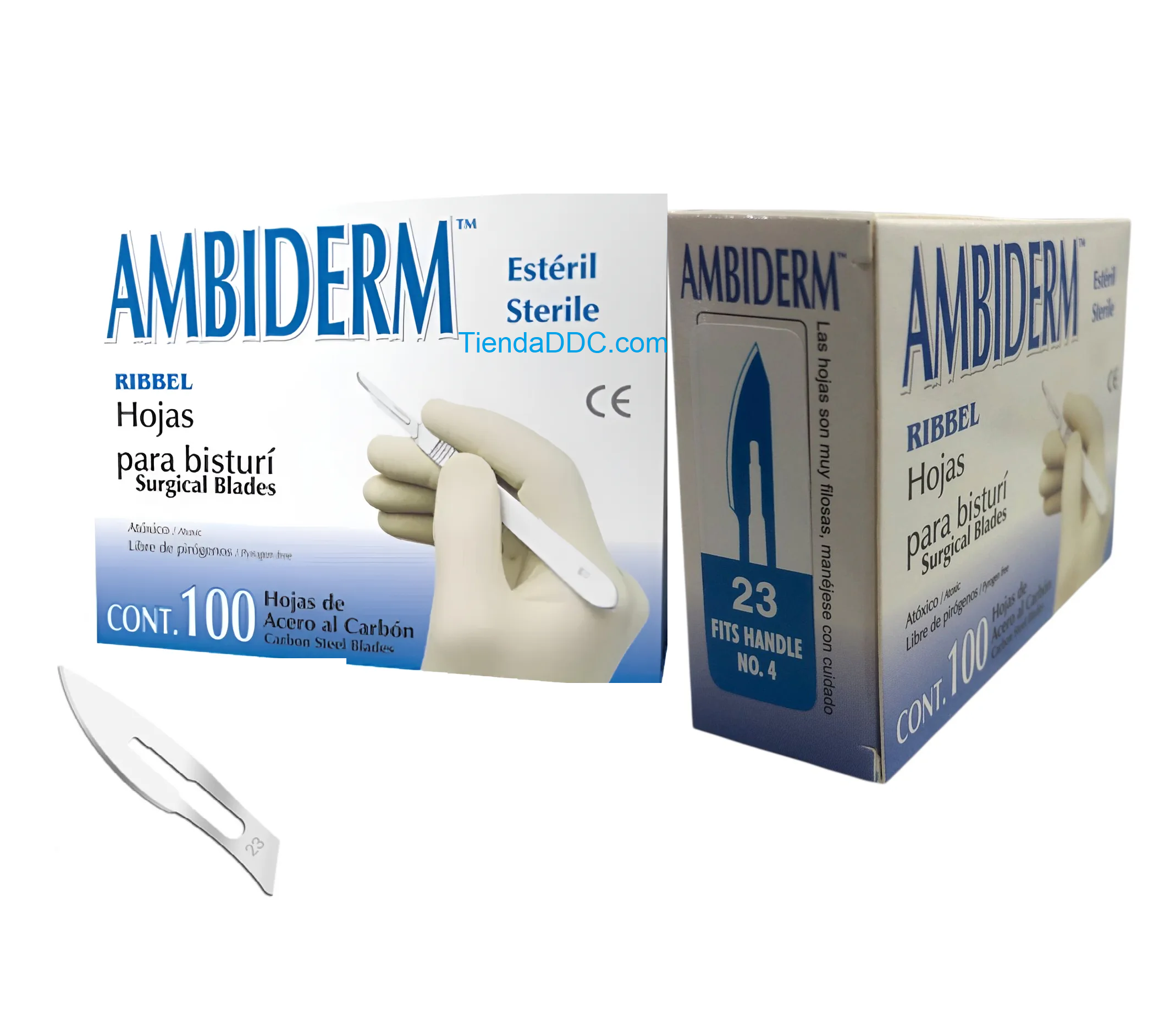 HOJA PARA BISTURI Ambiderm Mango No.4