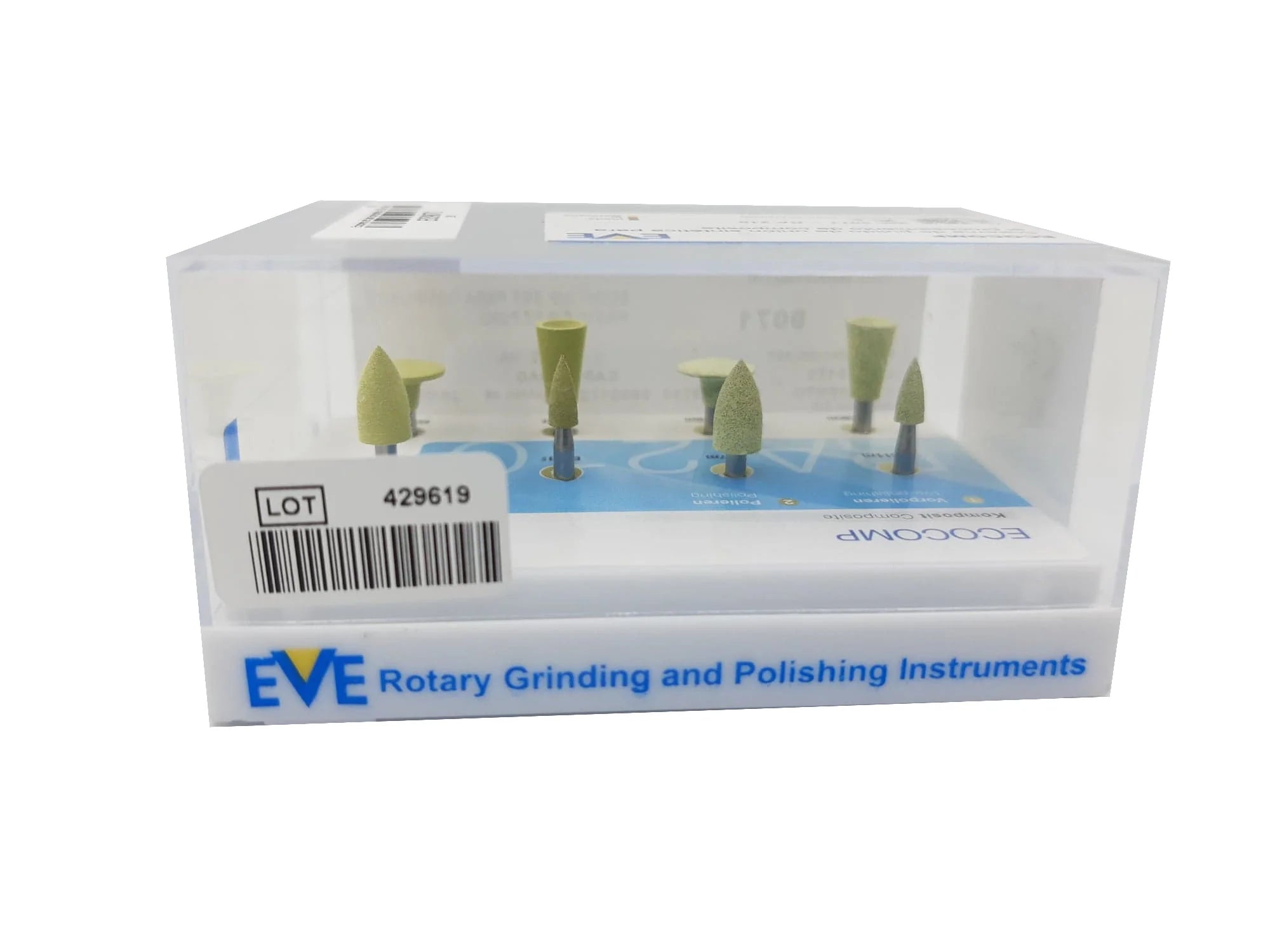 Tienda DDC - VOCO - RESTA - kit pulido dental Ecocomp set para composite ra 210 c/8 pz EVE | TiendaDDC.com