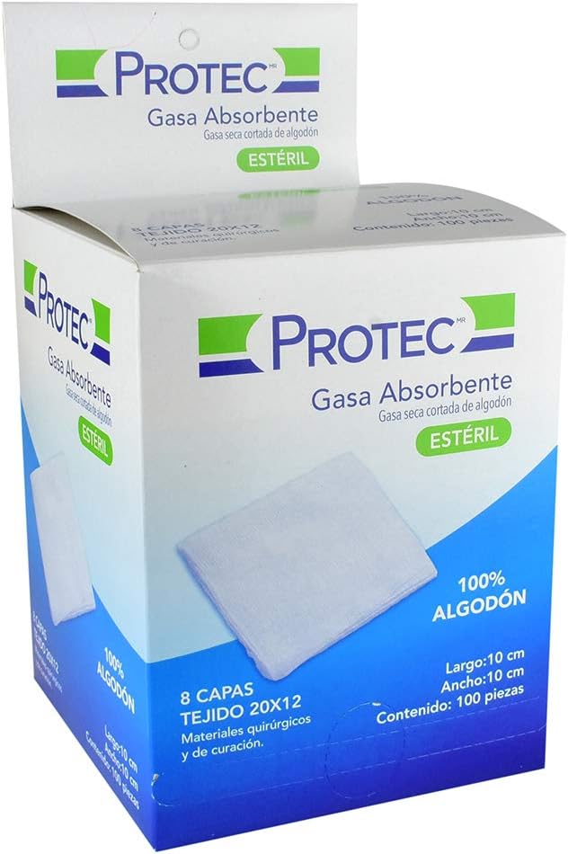 GASAS ESTERILES PROTEC 10x10 CM C/100