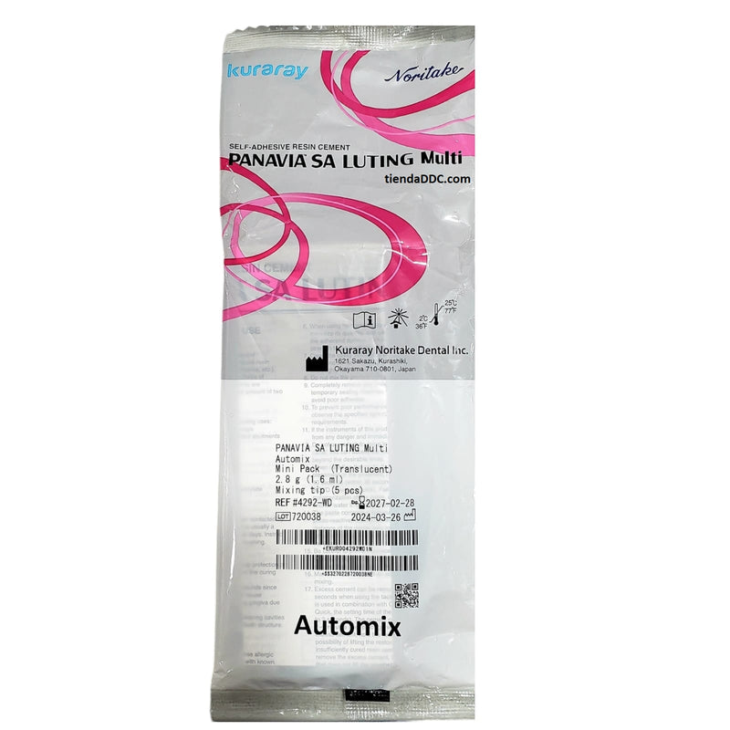 Cemento Dual Dental Panavia Sa Automix 2.8g Traslúcido