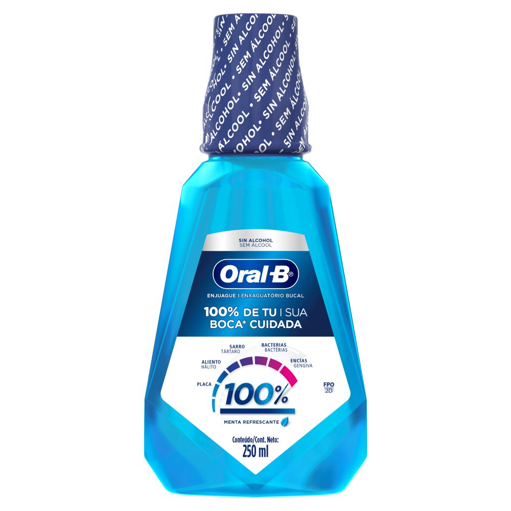 Enjuague Bucal Oral-b 100% Menta Refrescante 250ml