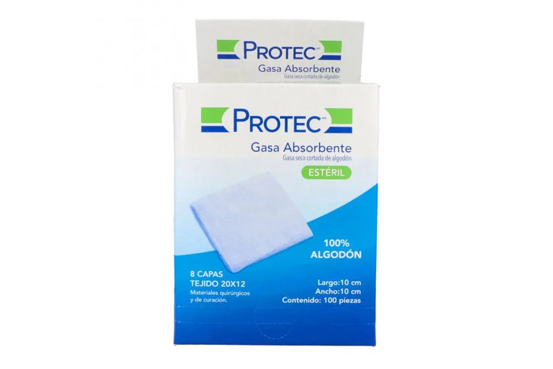 GASAS ESTERILES PROTEC 10x10 CM C/100