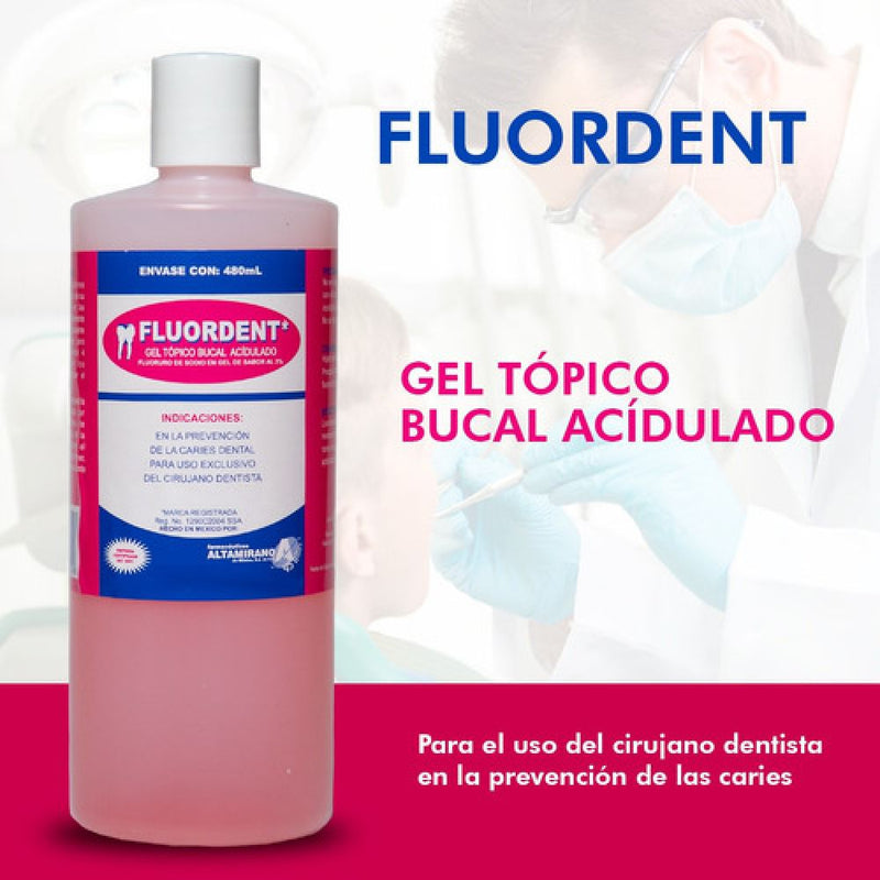 Fluordent Gel Flúor Dental 480ml