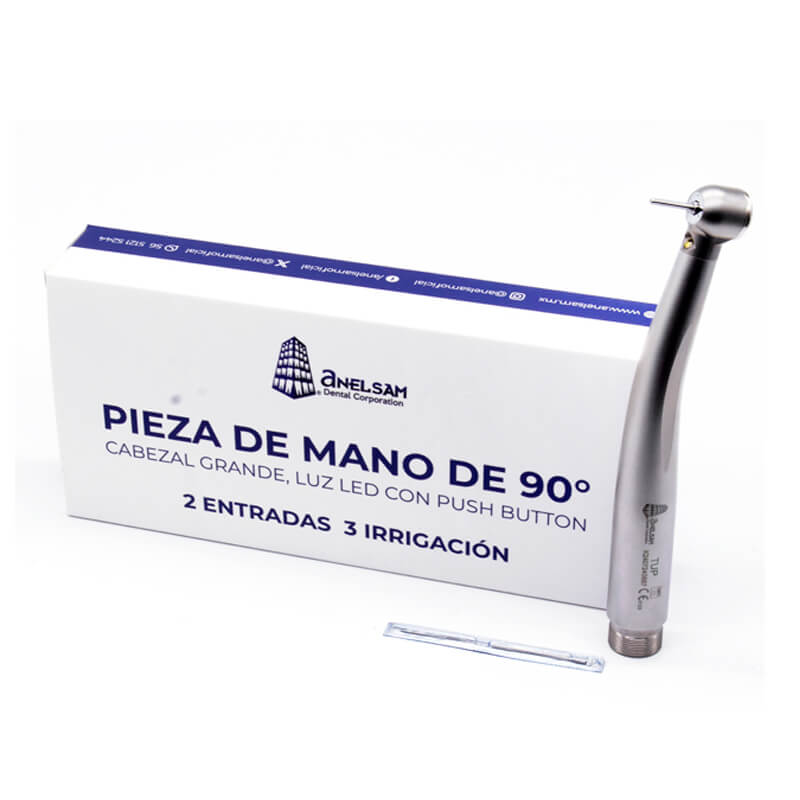 Pieza De Alta Dental Anelsam Luz Led 2 Entradas