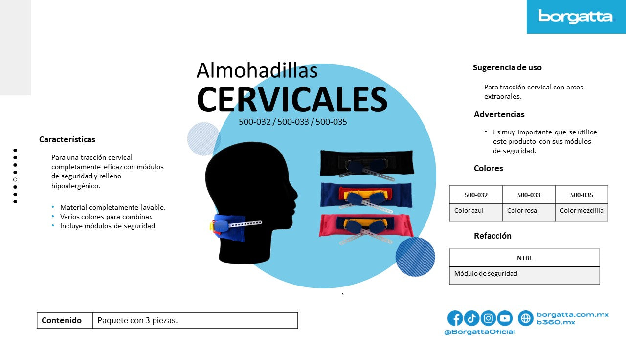Almohadillas cervicales