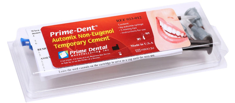 CEMENTO TEMPORAL SIN EUGENOL RESINA DUAL Prime Dent