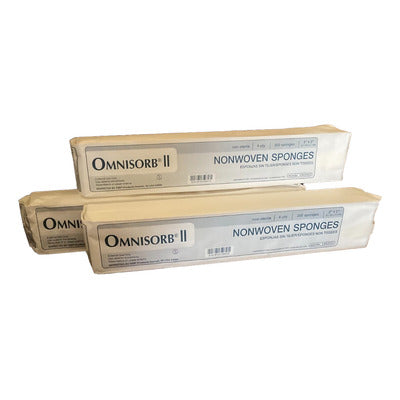 01618125106010 - Tienda DDC - CLINICA - Gasas Omnisorb ll chica 5cm x 5cm Caja Master con 25 pzas | TiendaDDC.com