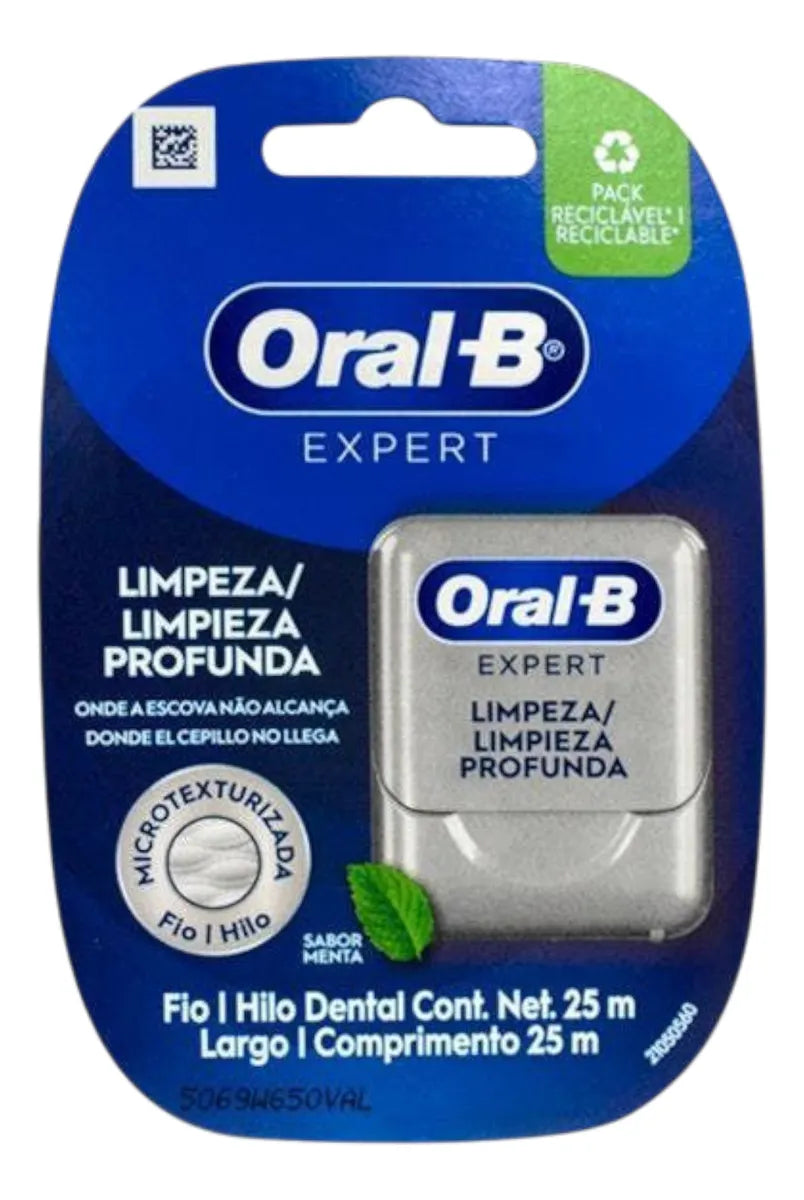 Hilo Dental Pro Salud Expert Oral B 25mts Menta Deslizante