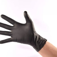 Guantes Negros Nitrilo Cranberry Zeyco Talla Grande 200 Pzas