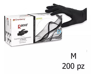 7501567700905 - ZEYCO - GUANTES - Guantes Negros Cranberry Nitrilo Zeyco R200EVO 200 Pzas | TiendaDDC.com