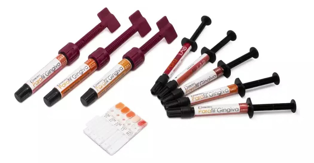 Kit resina Parafil Gingiva para encia 8 pz