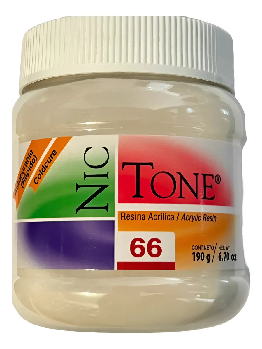 Acrilico Nictone Autocurable Rapido 190gr Color Diente