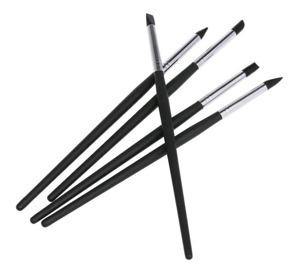 Pincel Dental Modelado Resina Dental Kit 5 Pinceles