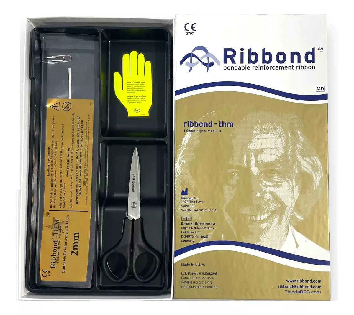 Tira De Fibra Dental Ribbond 2mm Restauraciones Con Tijeras