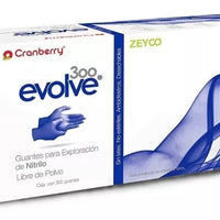 Guantes Nitrilo Cranberry Azul Cobalto Grande 300pz