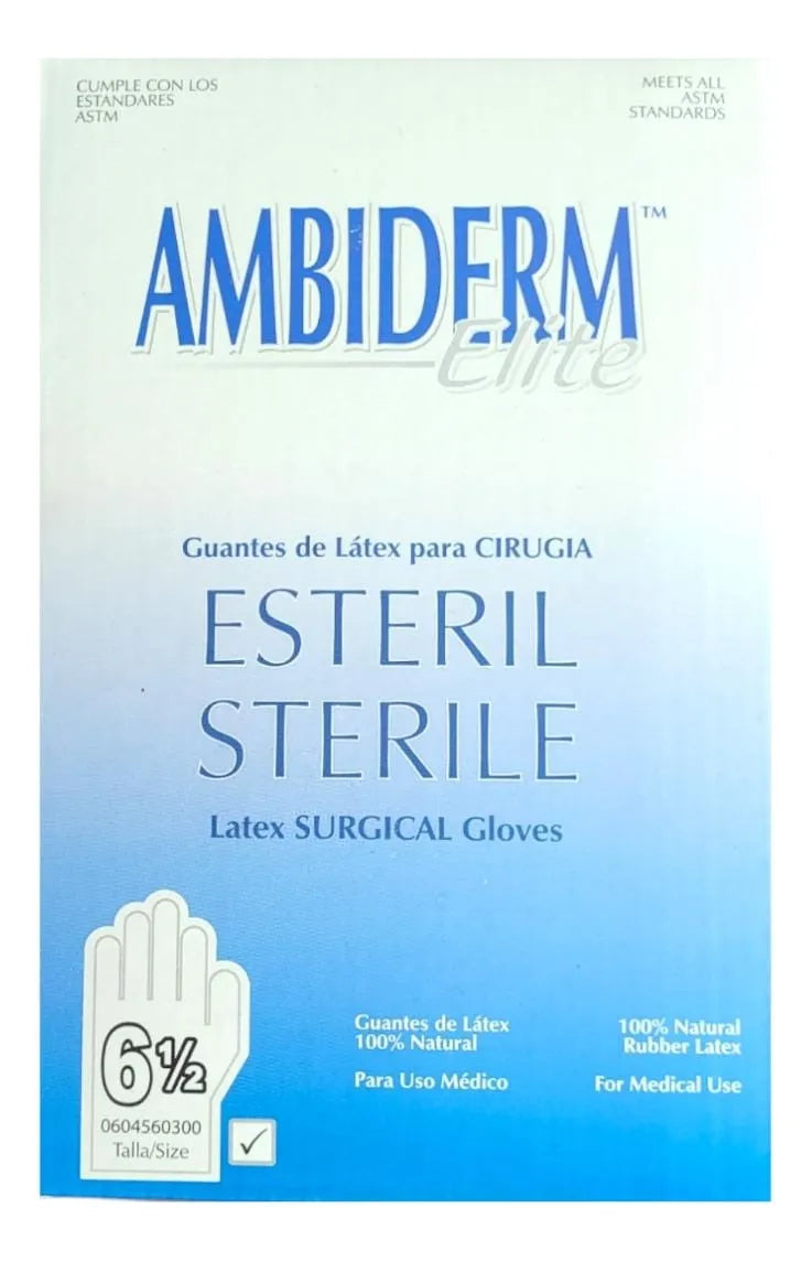 Guante De Látex Ambiderm Elite esteril